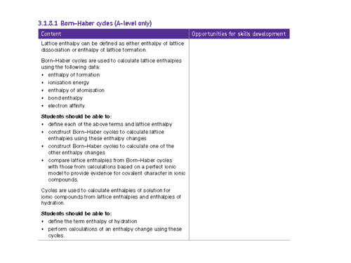 AQA A level Thermodynamics