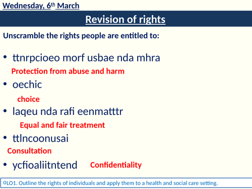 RO21 LO1 communication to advocates and revision