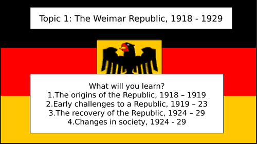 9-1 GCSE History Golden Age of Weimar