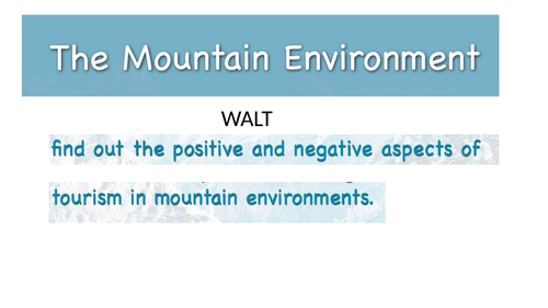 Tourism - pro or con focus on Snowdonia