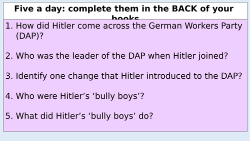9-1 GCSE History Munich Putsch