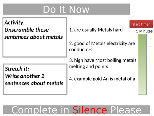 Metallic Bonding GCSE
