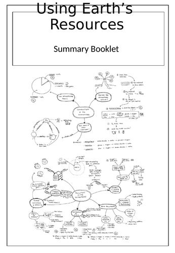 Using Earths Resources Question Booklet