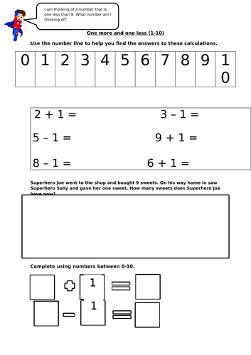 One More Eyfs Maths Mastery Worksheet | Teaching Resources