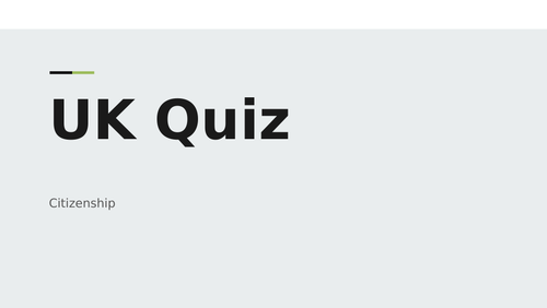 Quiz about the UK