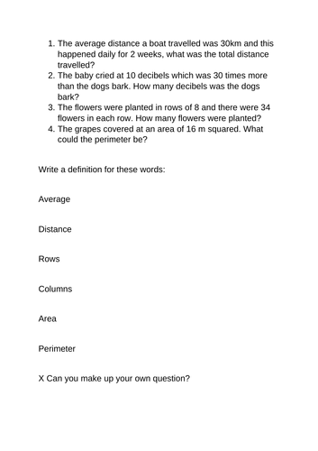 maths worksheet ks1 or ks2