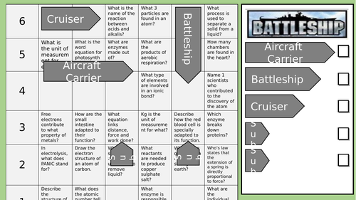 Science Battleship Revision
