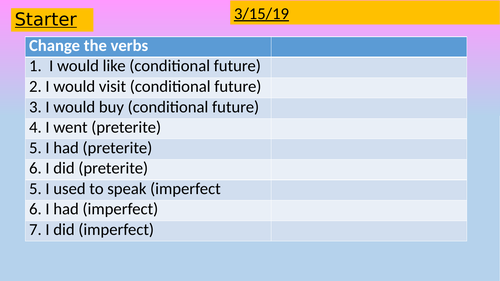 Edexcel GCSE Spa Viva Mod 1.5 Vacaciones Desastrosas 1 lesson only