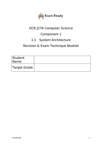 Systems Architecture Exam Ready Booklet