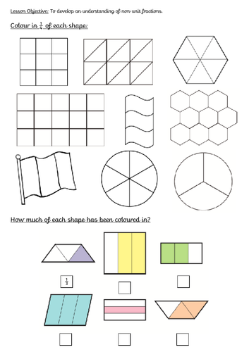 Year 2 Finding Third, Quarter and Half Unit of Work Including Greater Depth Work