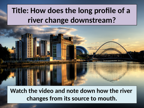 River long and cross profiles