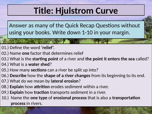Hjulstrom Curve