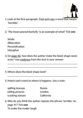 Reading Comprehension The Iron Man Chapter 4 part 2 page 40-47 - Differentiated