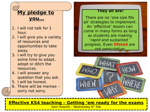 Effective KS4 Teaching CPD