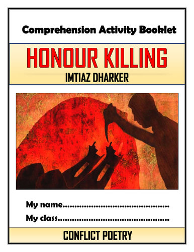 Honour Killing Comprehension Activities Booklet!