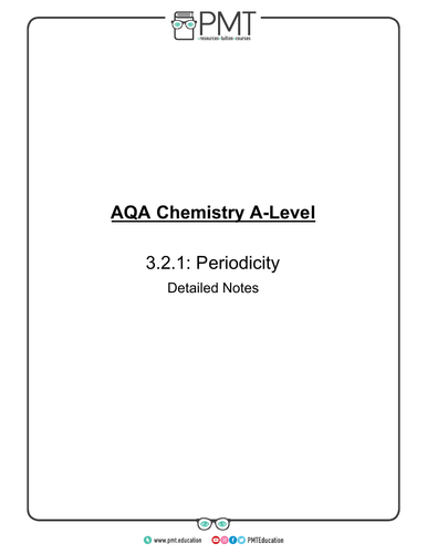 AQA  A-Level Chemistry Detailed Notes