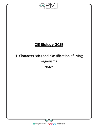 CIE IGCSE Biology Notes