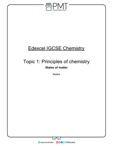 Edexcel IGCSE Chemistry Notes