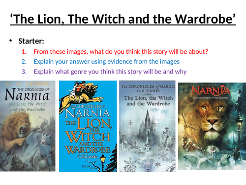 The Lion The Witch And The Wardrobe Teaching Resources