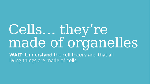 Cells... They're Made of Organelles PPT