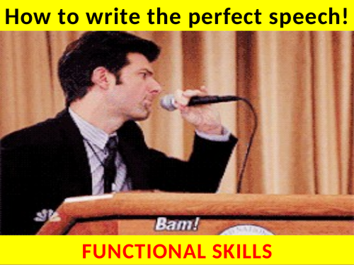 Writing a SPEECH (with examiner podcast) - Functional Skills English