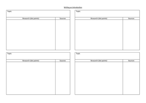 Scientific Introduction Planning