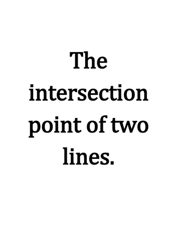 Intersecting lines exercises + answers.