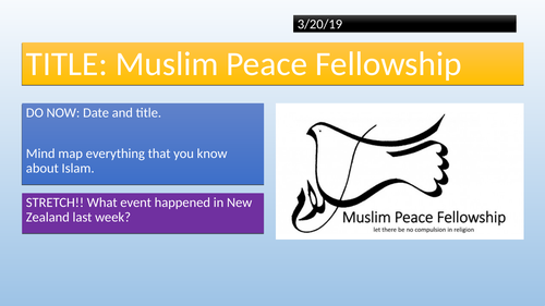KS3 - Muslim Peace Fellowship