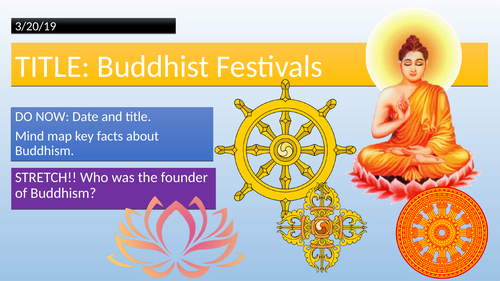 KS3 - Buddhist Festivals