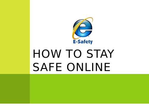 KS2/KS3 How to stay safe online