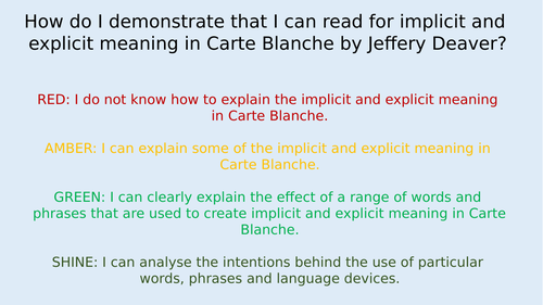 4 lessons AQA English Language Paper 1 Section A Reading - James Bond - Carte Blanche and Mock Paper
