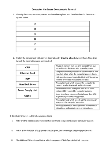 BTEC Level 3 Nationals in IT: Unit 2 Computer Systems Introduction Lesson