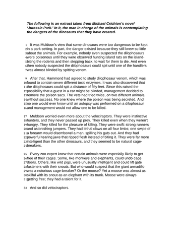 Jurassic world movie review essay picture