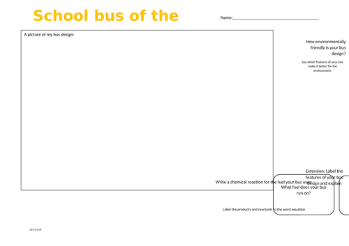 Design a school bus for the future