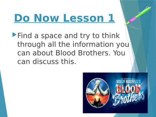 40+ Slide Blood Brothers Practical Exploration NEW Specs- with Exam questions