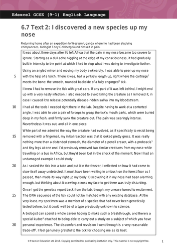 Transactional Writing Revision Edexcel