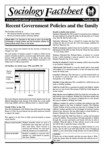 Lesson based on sociofactsheets - CONJUGAL ROLES