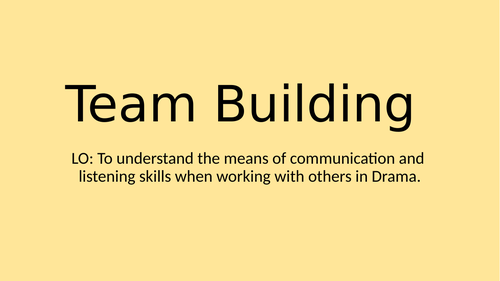Year 6 taster session Drama workshop