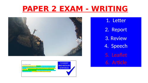 Paper 2 Transactional Writing Revision - GCSE English Language