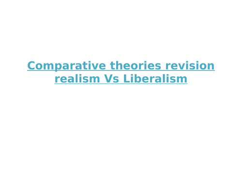 Comparative theories- Politics