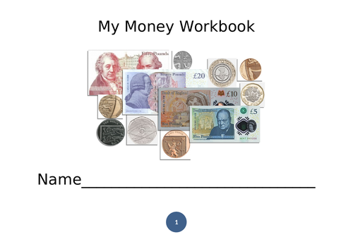 Money Workbook - Notes and Coins
