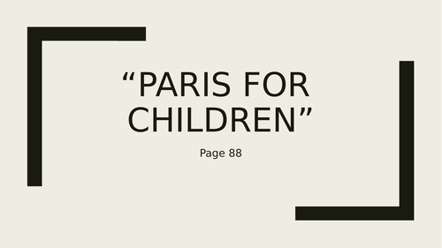 AQA Paris Anthology ROUGH GUIDES, NOT FOR PARENTS, FRENCH MILK