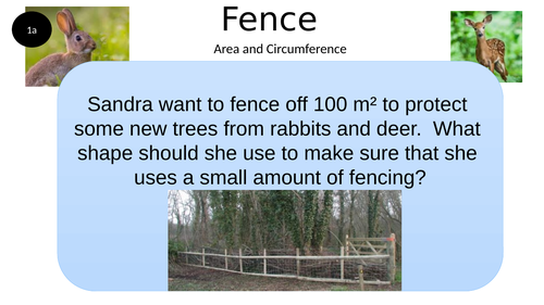 area and circumference problem solving