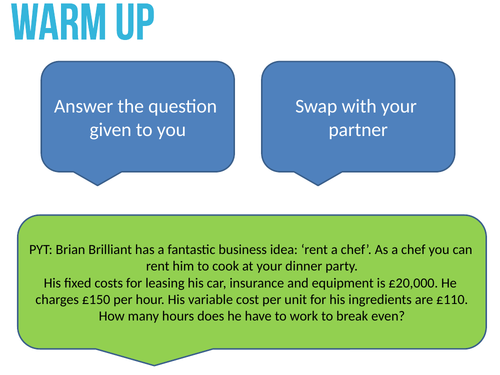 Business Performance GCSE Business 9-1 Unit 2.4