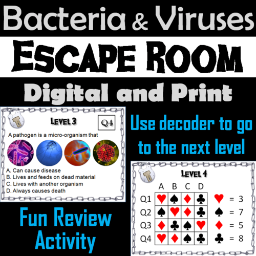 Bacteria and Viruses Escape Room