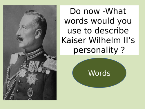 AQA history what problems did Kaiser Wilhelm face