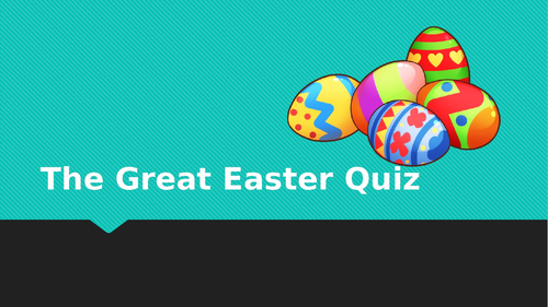 Easter Quiz 2019