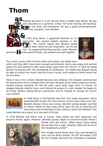 Henry II & Thomas Beckett