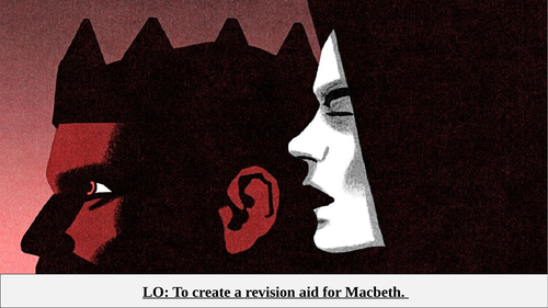 Make your own Macbeth flashcards