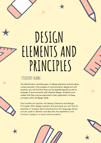 VCE Design Elements and Principles booklet